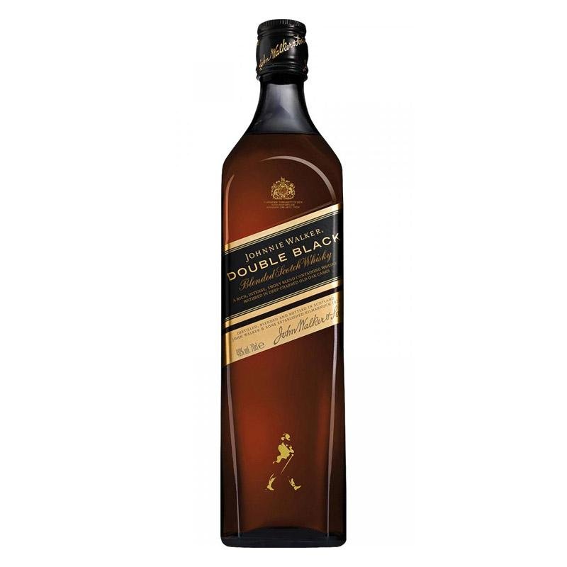 Johnnie Walker Double Black Label Blended Scotch Whisky Open Bottle