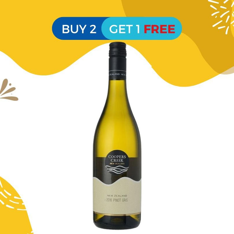 BUY 2 GET 1 FREE: Coopers Creek Pinot Gris 2020 - Open Bottle