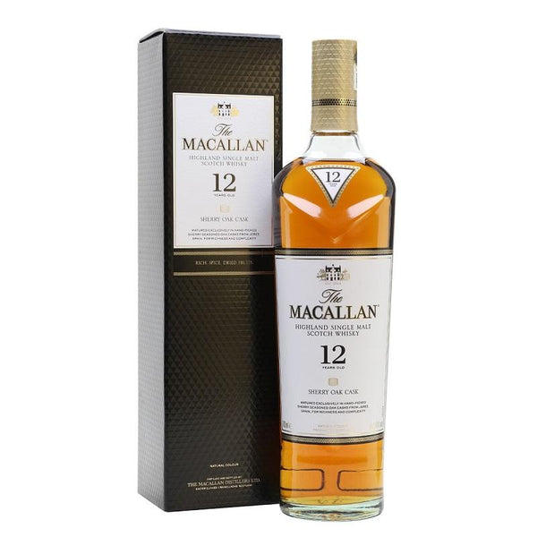 Macallan 12 Years Old Sherry Oak Single Malt Scotch Whisky (6 - Bottle Set) - Open Bottle