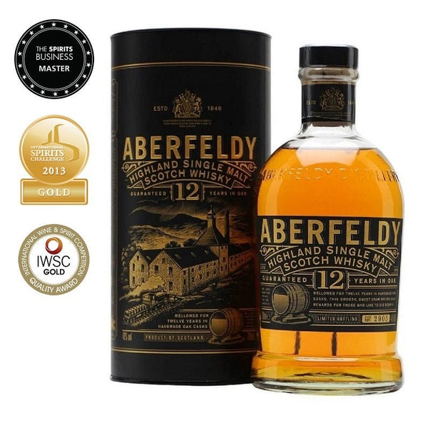 Aberfeldy 12 Years Old Single Malt Scotch Whisky - Open Bottle