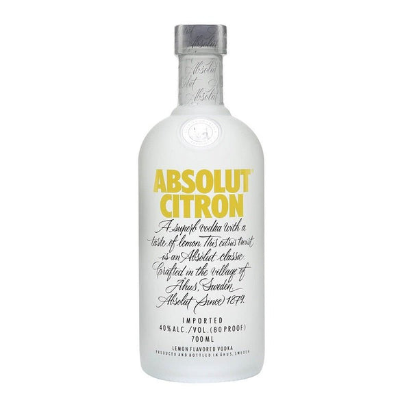 Absolut Citron Vodka - Open Bottle