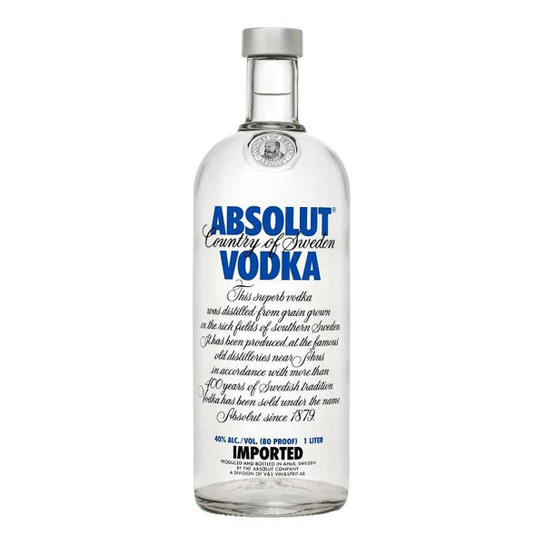 Absolut Vodka - Open Bottle