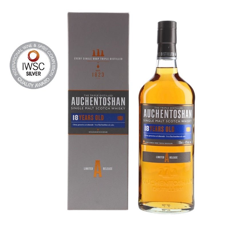 Auchentoshan 18 Years Old Single Malt Scotch Whisky - Open Bottle
