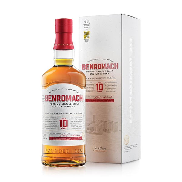 Benromach 10 Years Single Malt Scotch Whisky - Open Bottle