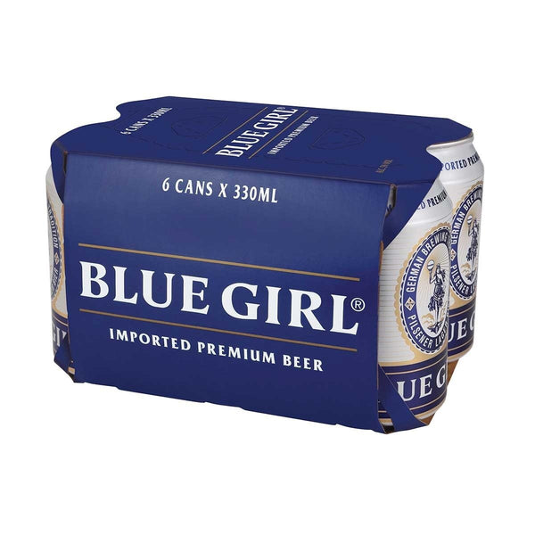 Blue Girl Beer (6-Can Set) - Open Bottle