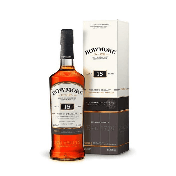 Bowmore 15 Years Old Single Malt Scotch Whisky - Open Bottle