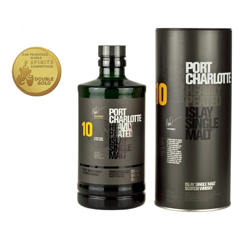 Bruichladdich 10 Years Old Port Charlotte Single Malt Scotch Whisky - Open Bottle