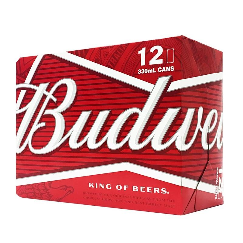 Budweiser Beer (12-Can Set) - Open Bottle