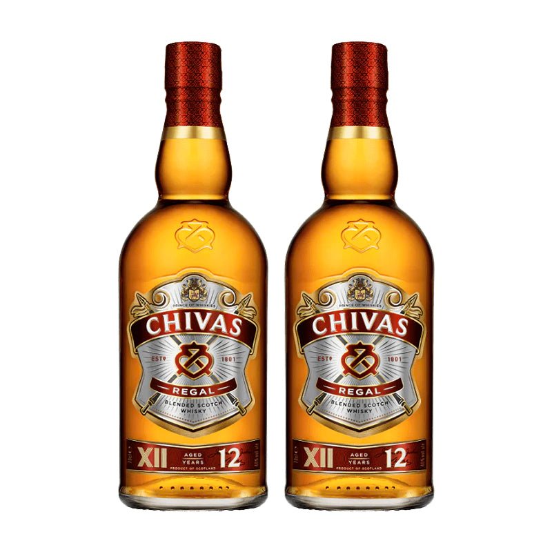 Chivas Regal 12 Year Old Blended Scotch Whisky (2-Bottle Set) - Open Bottle