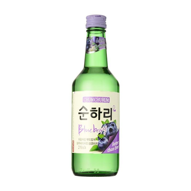 Chum Churum Soju Blueberry - Open Bottle