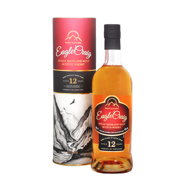 Eagle Craig 12 Years Old Single Malt Scotch Whisky - Open Bottle