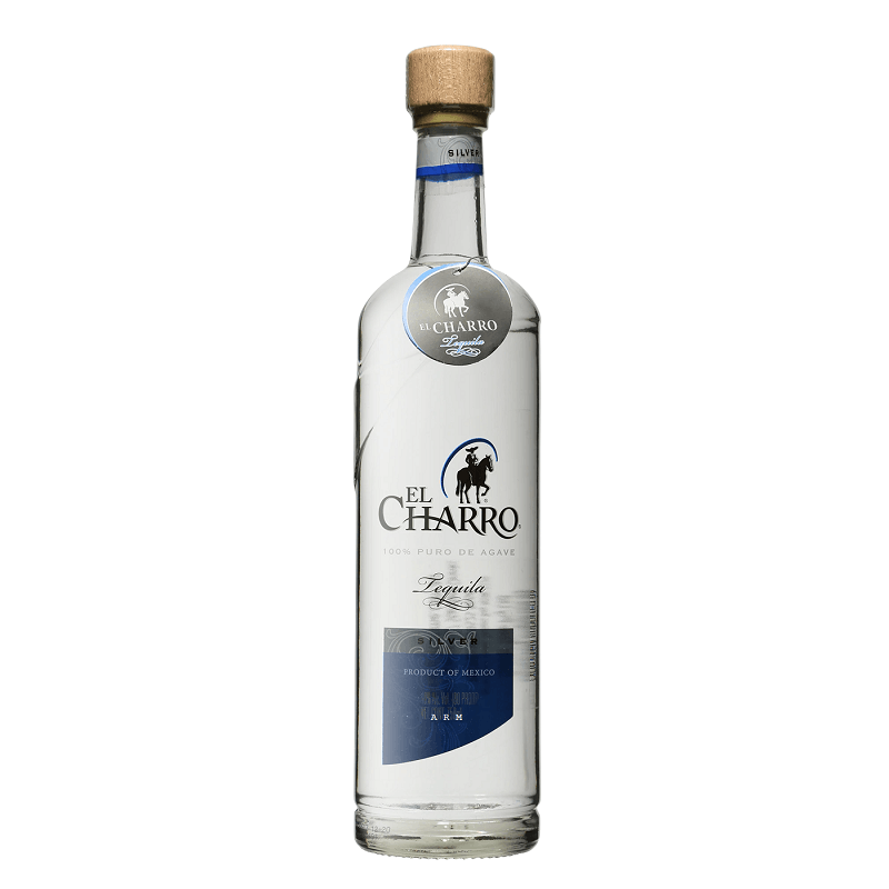 El Charro Silver Tequila - Open Bottle