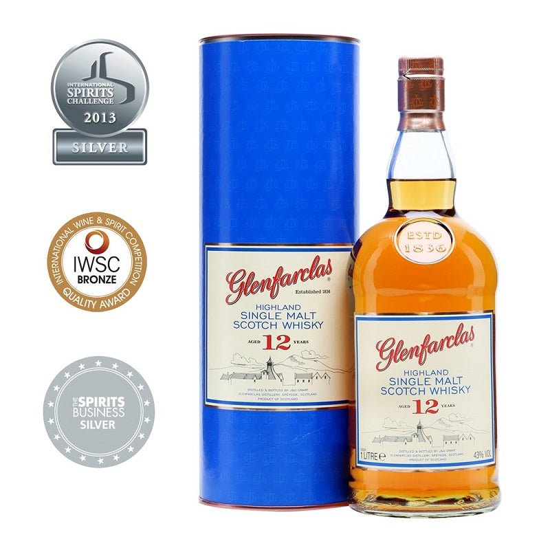 Glenfarclas 12 Years Old Single Malt Scotch Whisky – Open Bottle