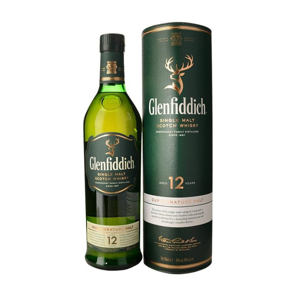 Glenfiddich 12 Years Old Single Malt Scotch Whisky - Open Bottle