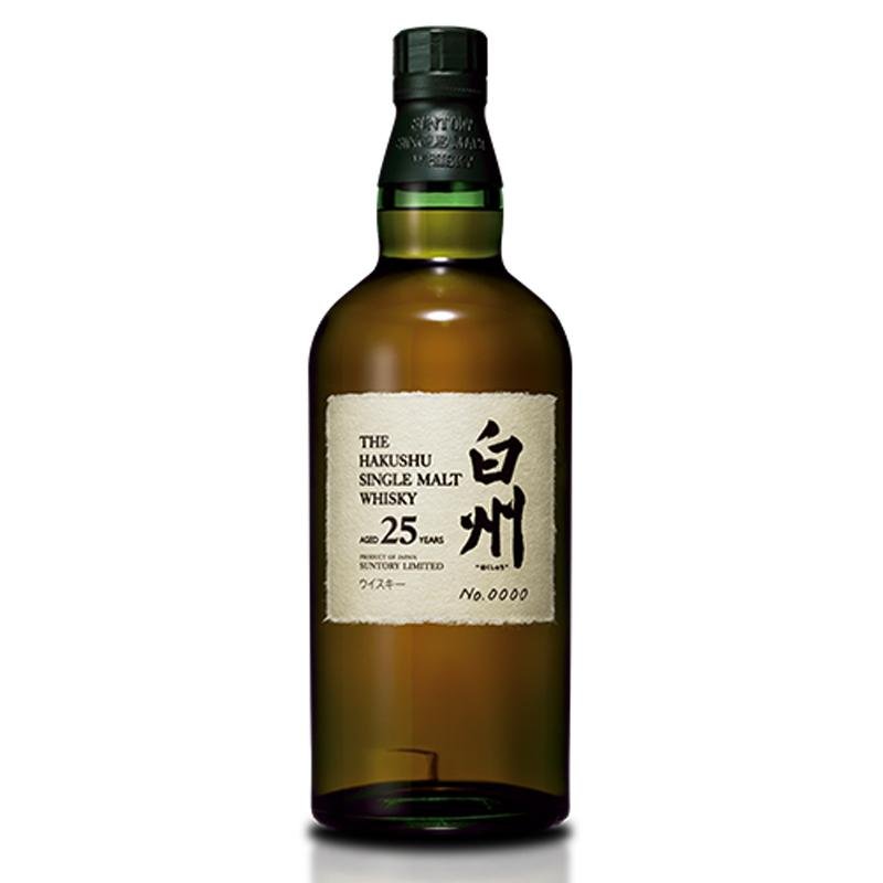 Hakushu 25 Years Old Single Malt Whisky - Open Bottle