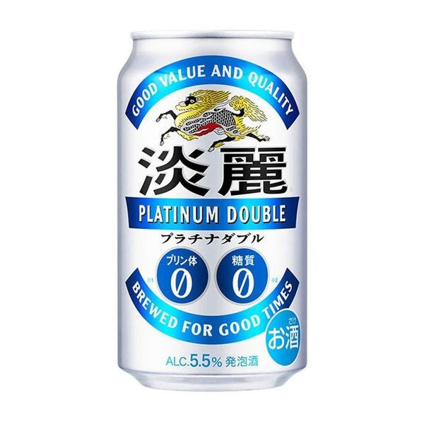 Kirin Tanrei Platinum Double (4-Can Set) - Open Bottle