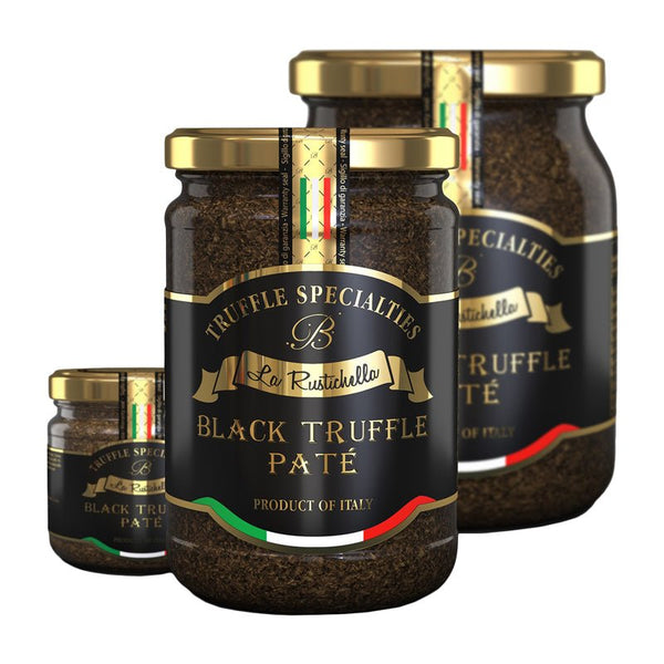 La Rustichella Black Truffle Patè - Open Bottle