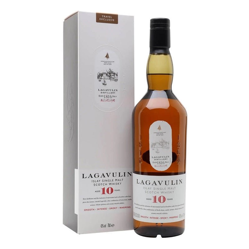 Lagavulin 10 Years Old Single Malt Scotch Whisky - Open Bottle