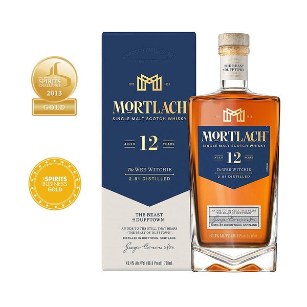 Mortlach 12 Years Old “The Wee Witchie” Single Malt Scotch Whisky - Open Bottle