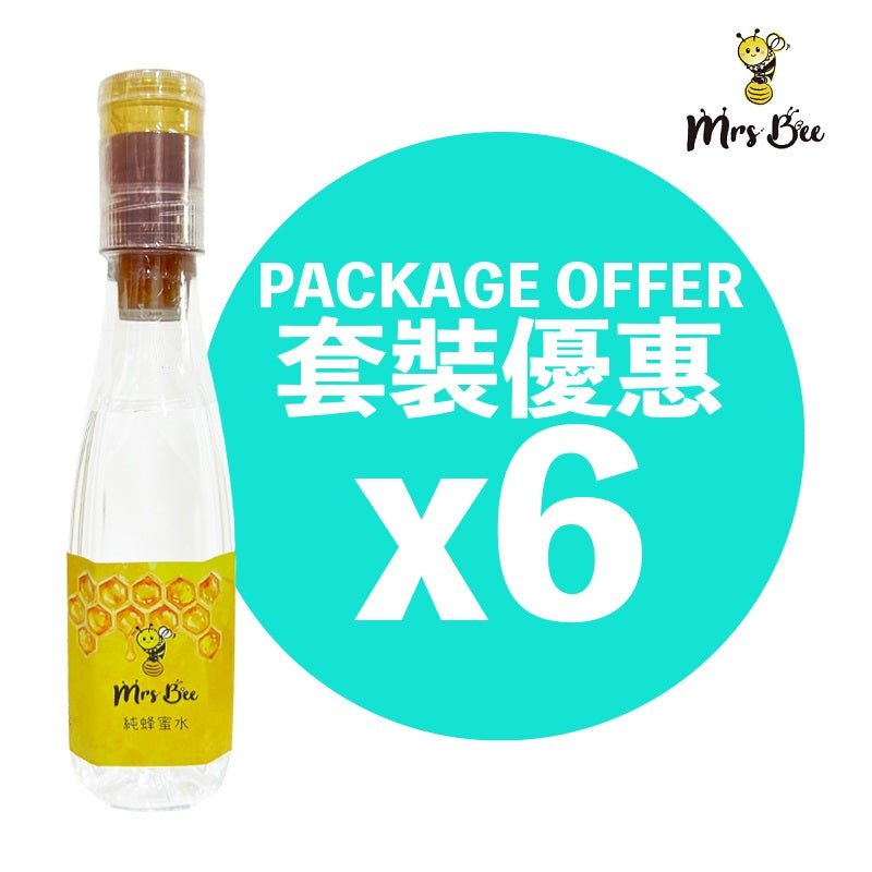 Mrs Bee 純蜂蜜水 (6-Bottle Set) - Open Bottle