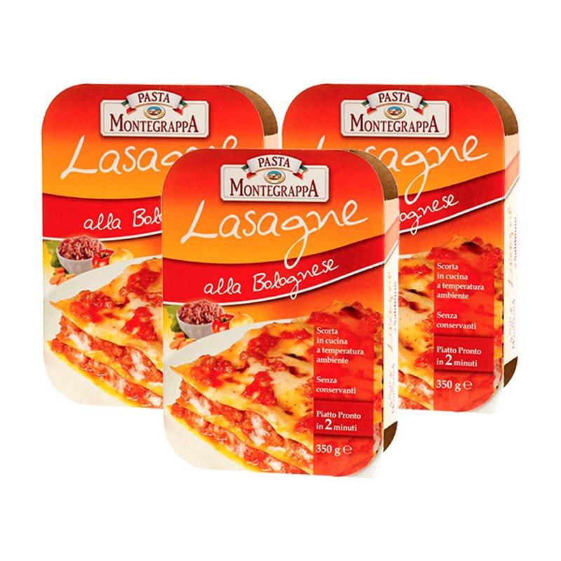 Pasta Montegrappa Ready-to-eat Lasagne (3-Pack Set) - Open Bottle