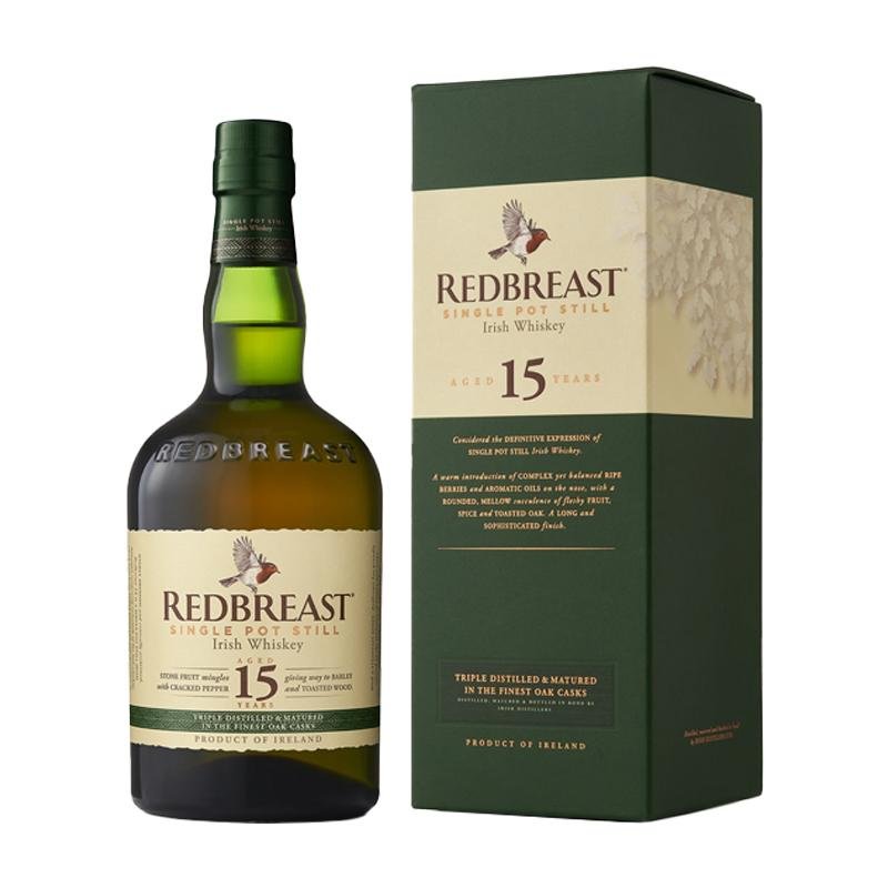Redbreast 15 Year Old Single Pot Irish Whisky - Open Bottle