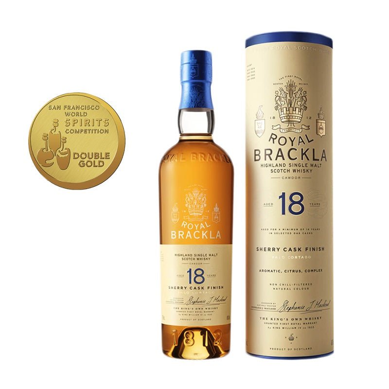 Royal Brackla 18 Years Old Palo Cortado Sherry Cask Finish Single Malt Scotch Whisky - Open Bottle