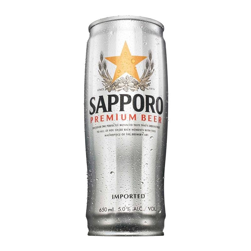 Sapporo Beer King Can (12-Can Set) - Open Bottle