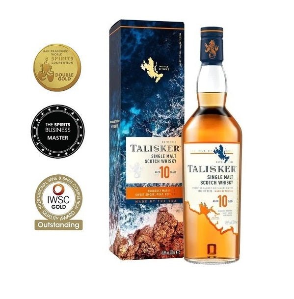 Talisker 10 Years Old Single Malt Scotch Whisky - Open Bottle