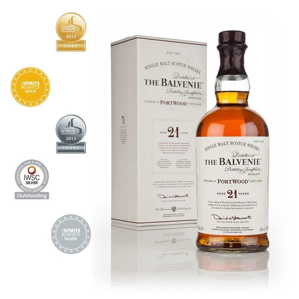 The Balvenie PortWood 21 Years Old Single Malt Scotch Whisky - Open Bottle