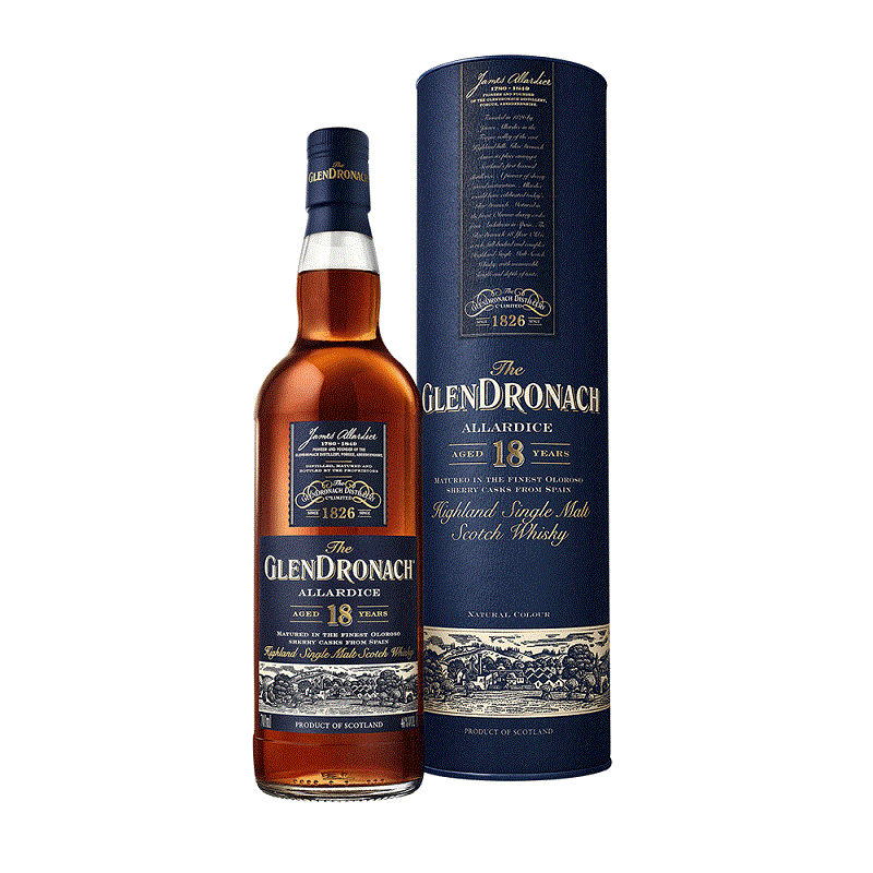 The GlenDronach Allardice 18 Years Old Single Malt Scotch Whisky - Open Bottle
