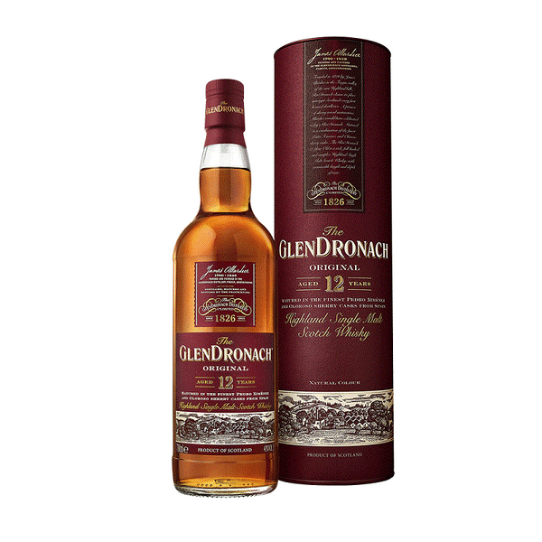 The GlenDronach Original 12 Years Old Single Malt Scotch Whisky - Open Bottle