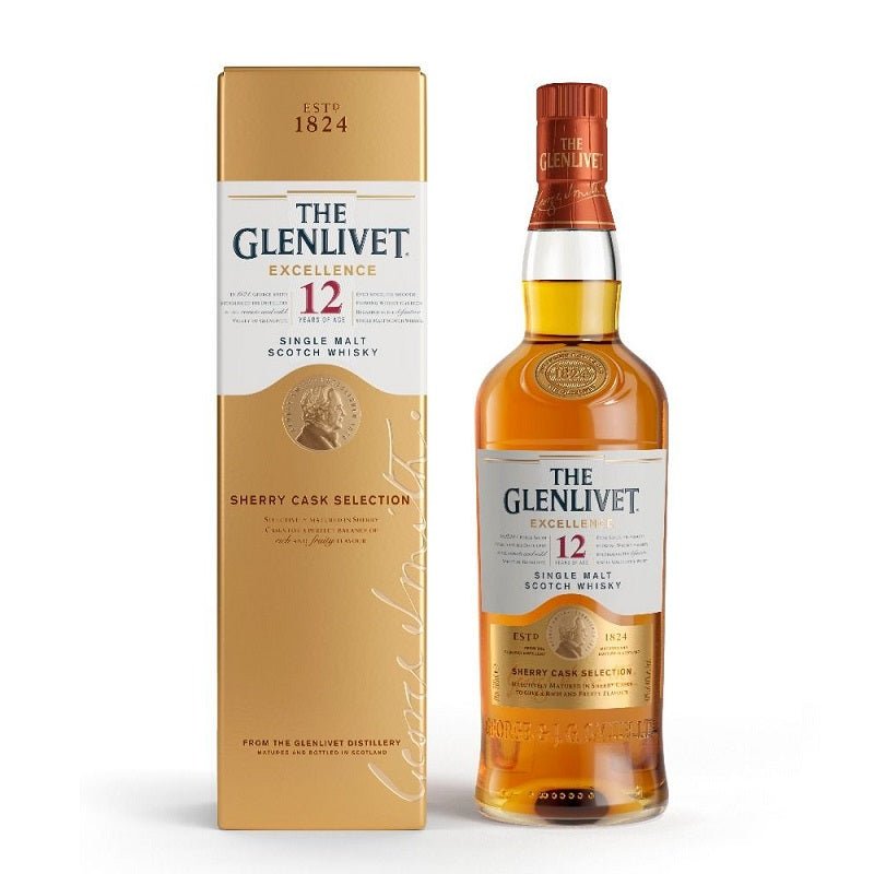 The Glenlivet 12 Years Old Excellence Single Malt Scotch Whisky - Open Bottle