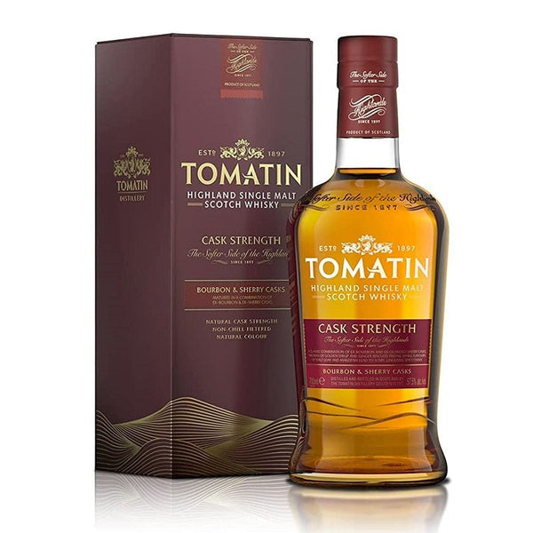 Tomatin Cask Strength Bourbon & Sherry Casks Single Malt Scotch Whisky - Open Bottle