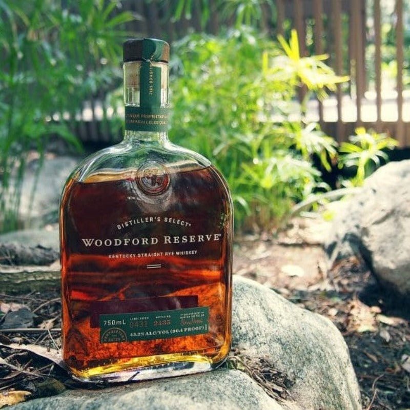 Woodford Reserve Kentucky Straight Rye Whiskey - Bottle# 1427 Label Batch 0073 - Open Bottle